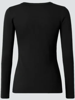 Wolle-Seide Shirts|Langarm^comazo | earth Wolle-Seide LANGARM-SHIRT 7501 comazo|earth schwarz