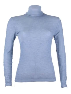 Wolle-Seide Shirts|Mit Rollkragen^Madiva Wolle-Seide Rollkragenshirt BRINA Pflanzenfarbe von Ecofuture®