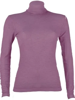 Wolle-Seide Shirts|Mit Rollkragen^Madiva Wolle-Seide Rollkragenshirt BRINA pflanzlich gefärbt von Ecofuture®