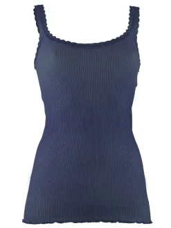 Wolle-Seide Tops|Tops Mit Spitze^Madiva Wolle-Seide Träger-Top BREEZE S/S gerippt Ecofuture®