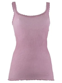 Wolle-Seide Tops|Tops Mit Spitze^Madiva Wolle-Seide Träger-Top BREEZE S/S gerippt von Ecofuture®