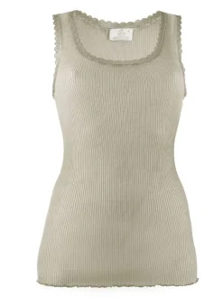 Wolle-Seide Tops|Tops Mit Spitze^Madiva Wolle-Seide Unterhemd BREEZE S/L gerippt Ecofuture®