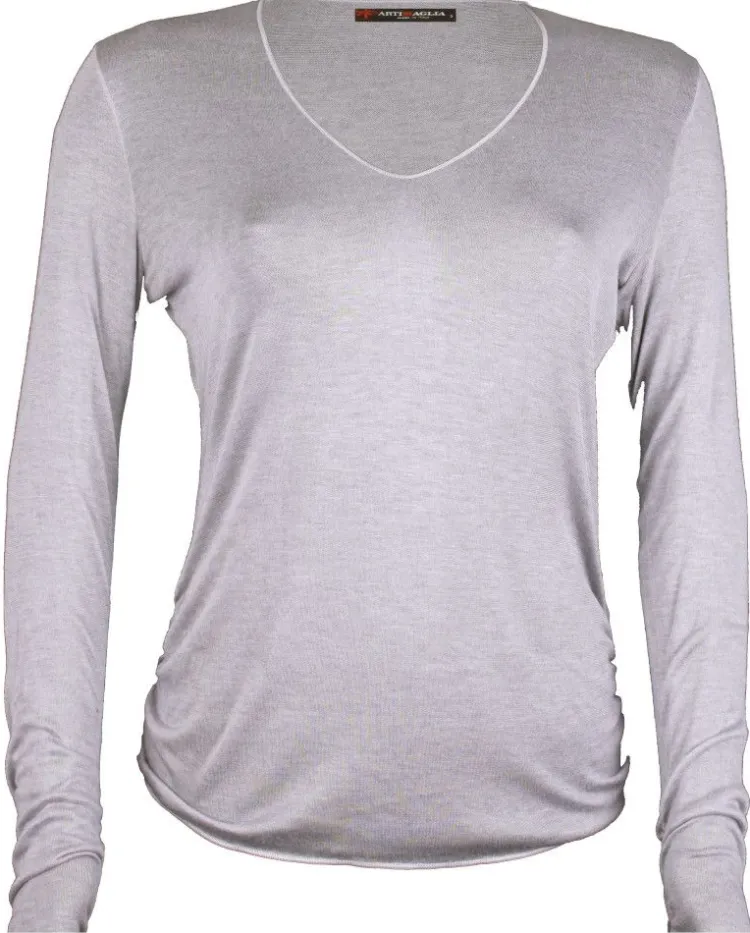 Langarm^Artimaglia Zartes Voile LANGARM SHIRT mit Kaschmir von
