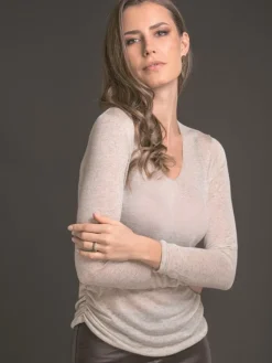 Langarm^Artimaglia Zartes Voile LANGARM SHIRT mit Kaschmir von